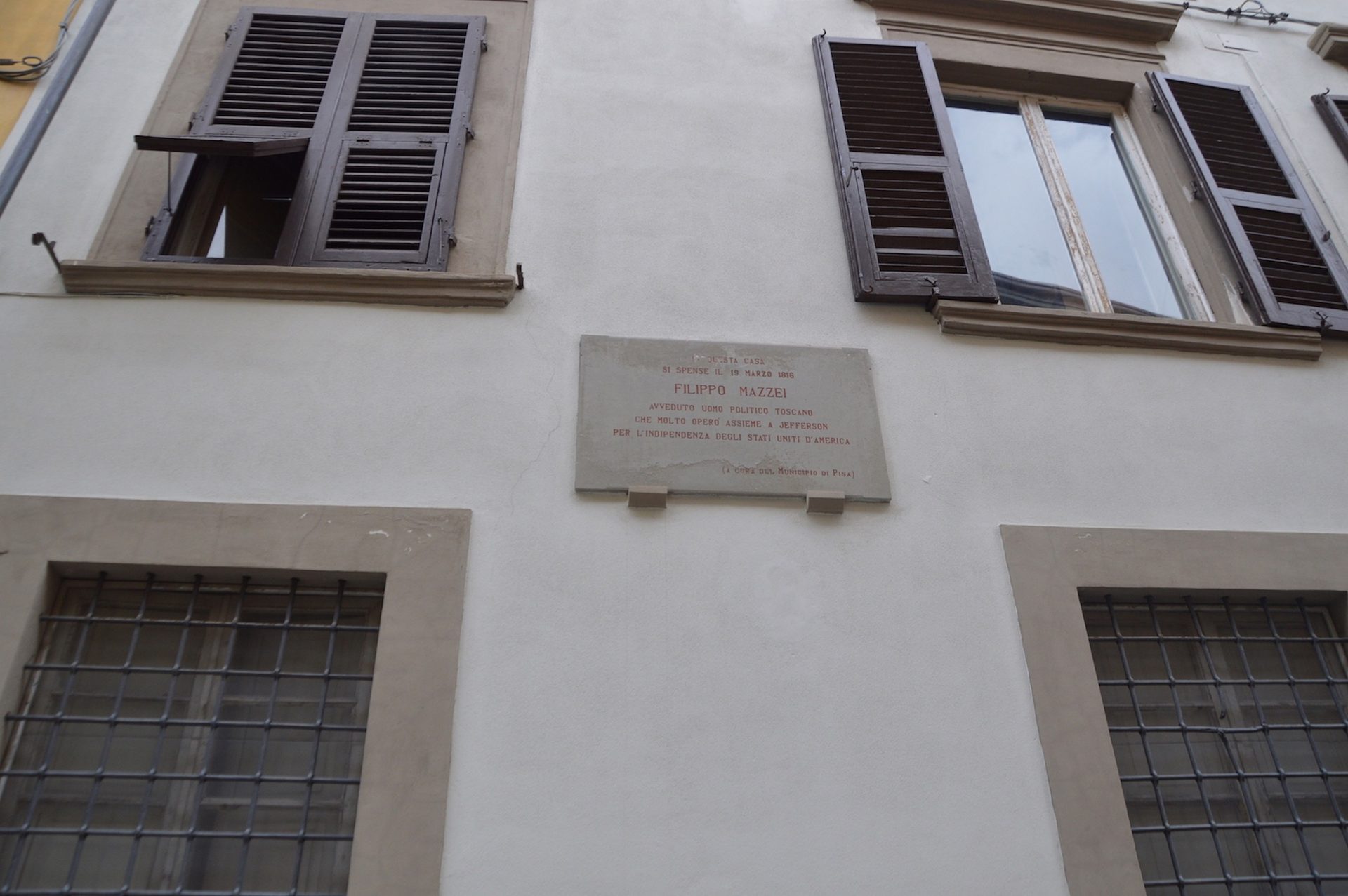 Filippo Mazzei's home and memorial tablet 02.jpg